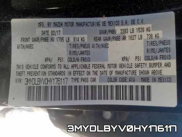 3MYDLBYV0HY176117 фото 2
