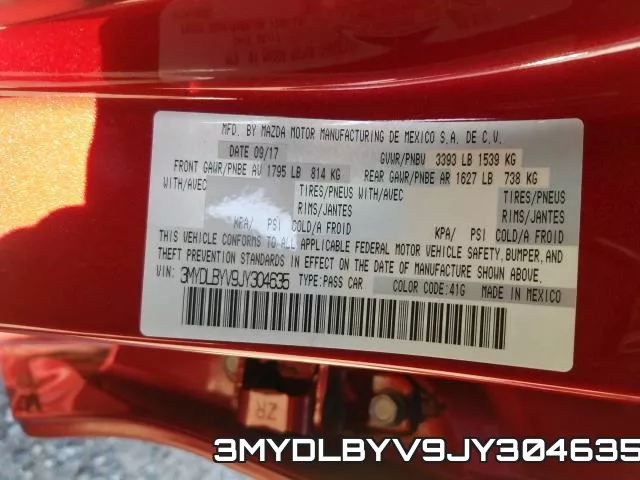 3MYDLBYV9JY304635 фото 2