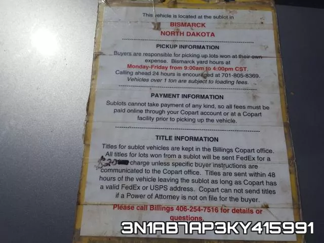 3N1AB7AP3KY415991 фото 10
