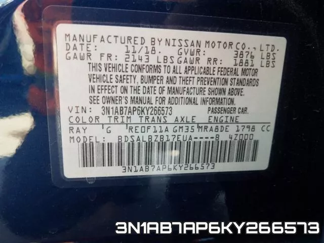 3N1AB7AP6KY266573 фото 2