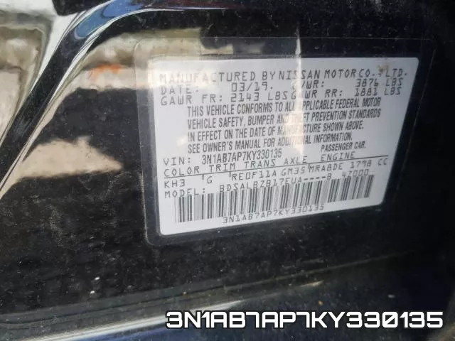 3N1AB7AP7KY330135 фото 2