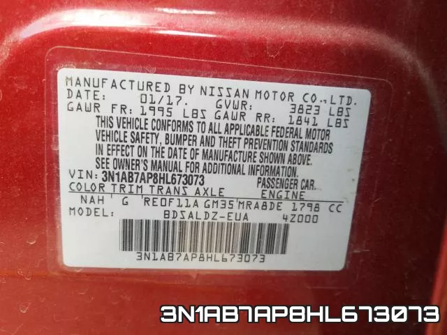 3N1AB7AP8HL673073 фото 2