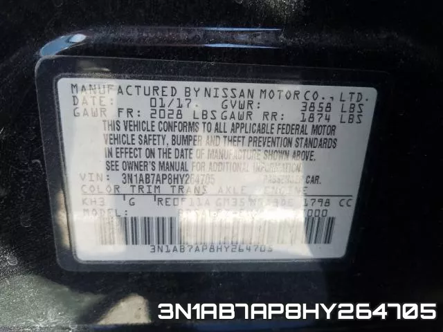 3N1AB7AP8HY264705 фото 2