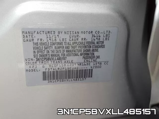 3N1CP5BVXLL485157 фото 2