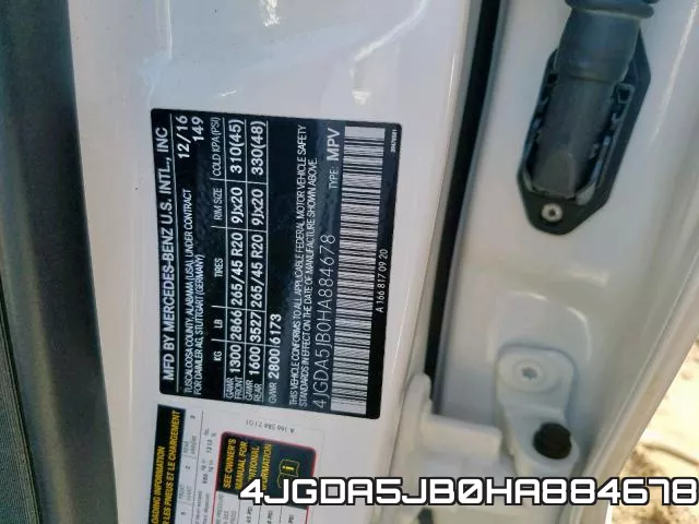 4JGDA5JB0HA884678 фото 2
