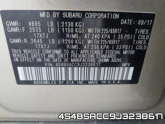 4S4BSACC9J3238617 фото 2