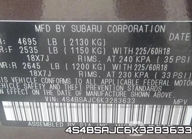 4S4BSAJC6K3283633 фото 10