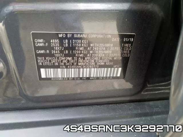 4S4BSANC3K3292770 фото 2