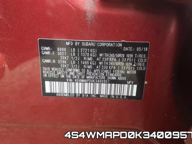 4S4WMAPD0K3400957 фото 2