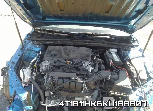 4T1B11HK6KU188807 фото 2
