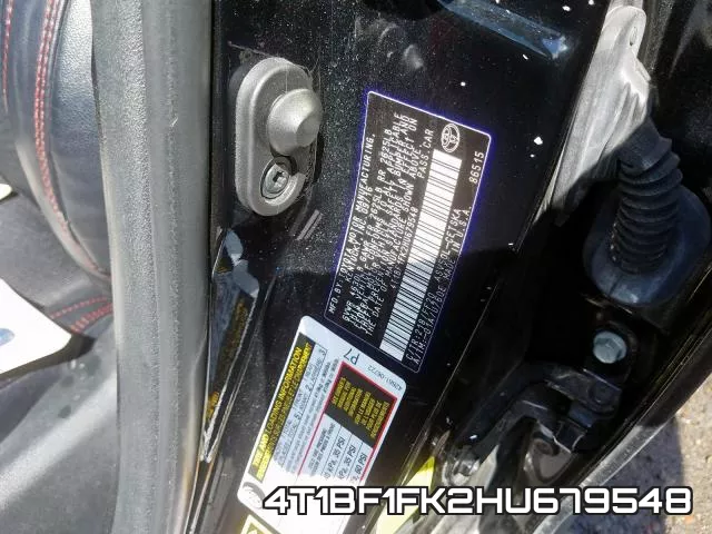 4T1BF1FK2HU679548 фото 2