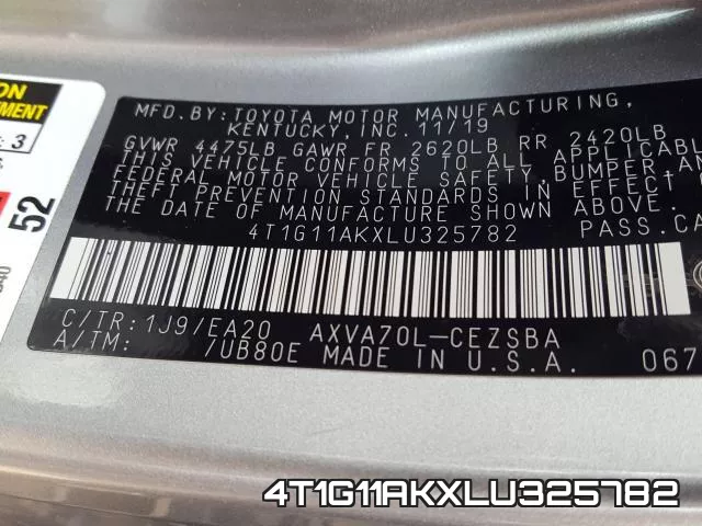 4T1G11AKXLU325782 фото 2