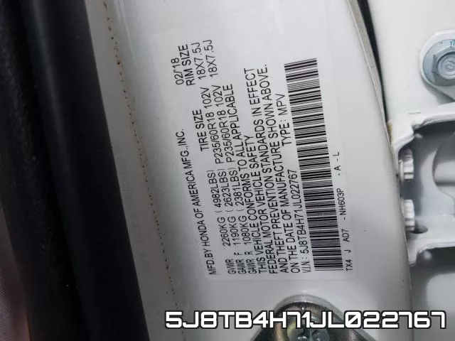5J8TB4H71JL022767 фото 2