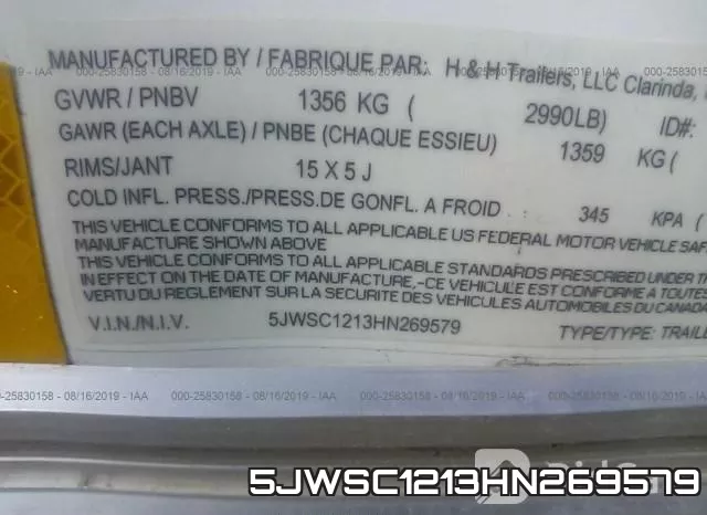 5JWSC1213HN269579 фото 10