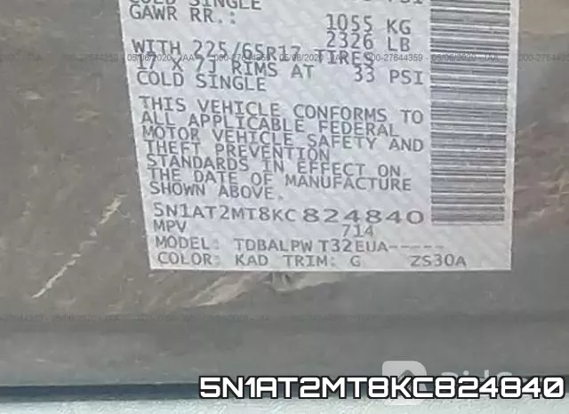 5N1AT2MT8KC824840 фото 10