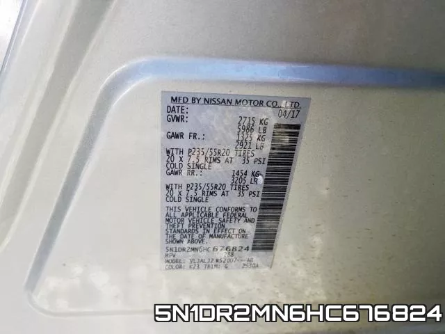 5N1DR2MN6HC676824 фото 2