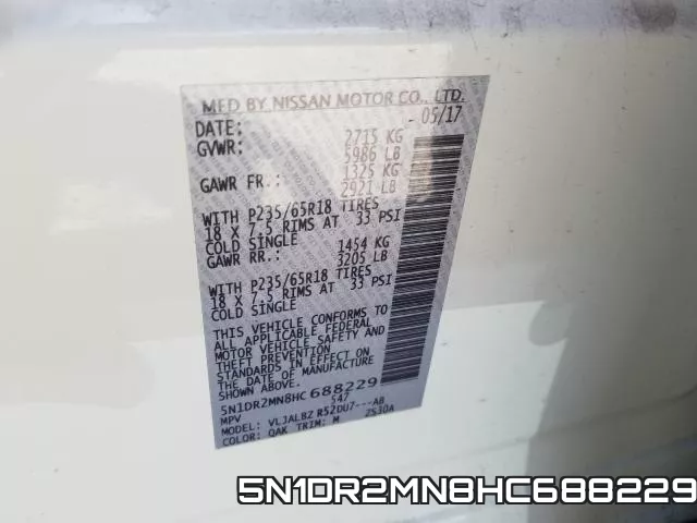 5N1DR2MN8HC688229 фото 2