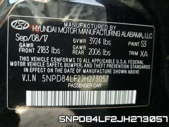 5NPD84LF2JH273057 фото 2