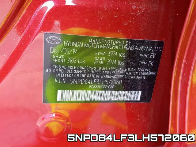 5NPD84LF3LH572060 фото 2