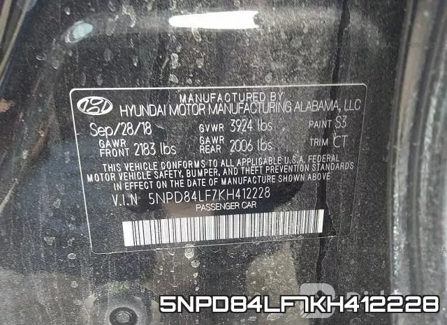 5NPD84LF7KH412228 фото 10