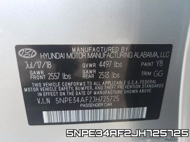 5NPE34AF2JH725725 фото 2