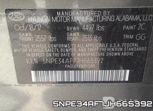 5NPE34AF7JH665392 фото 10