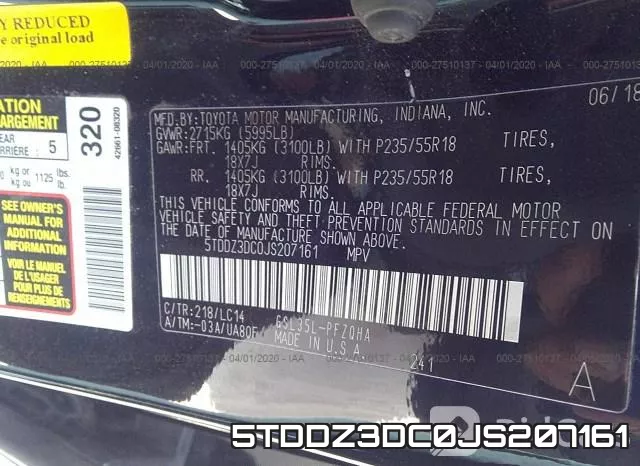 5TDDZ3DC0JS207161 фото 10
