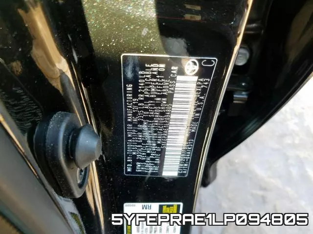 5YFEPRAE1LP094805 фото 2