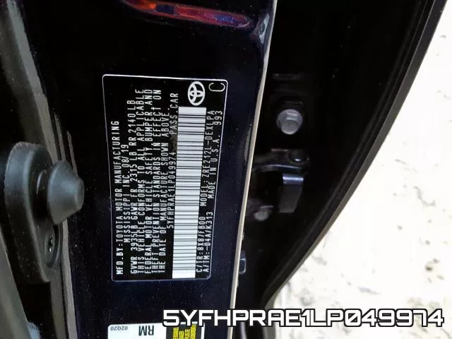 5YFHPRAE1LP049974 фото 2