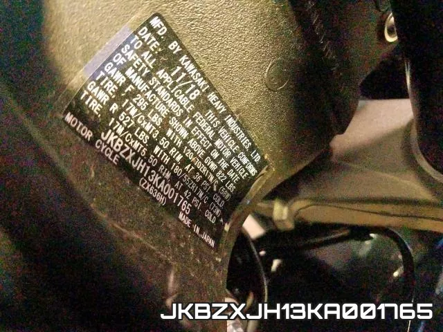 JKBZXJH13KA001765 фото 2