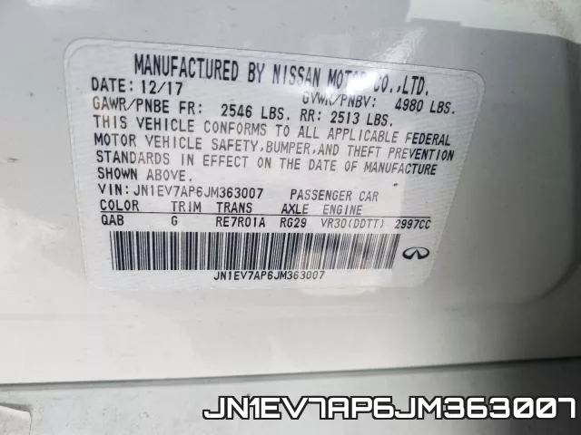 JN1EV7AP6JM363007 фото 2
