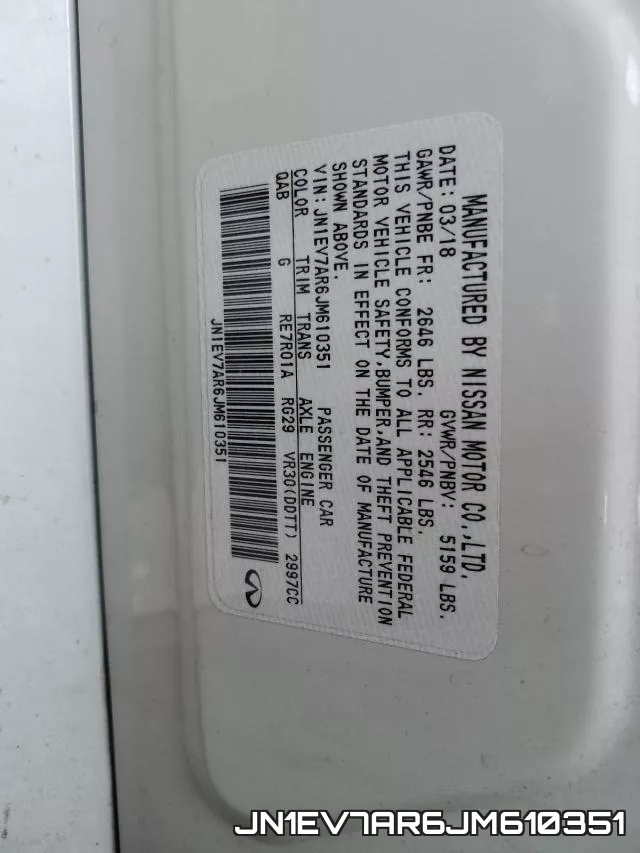 JN1EV7AR6JM610351 фото 2