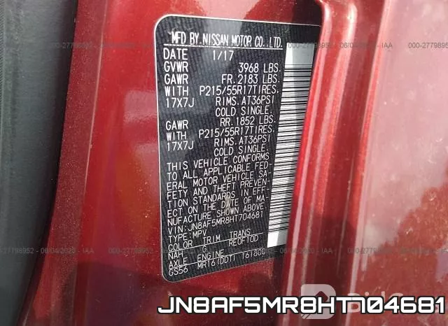 JN8AF5MR8HT704681 фото 10