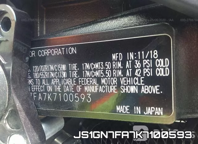 JS1GN7FA7K7100593 фото 2