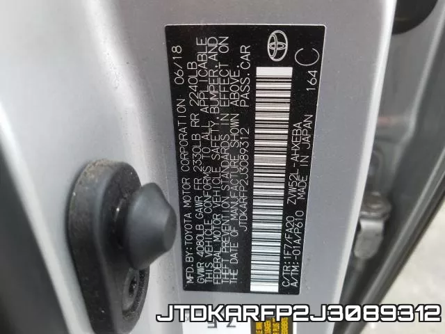JTDKARFP2J3089312 фото 2