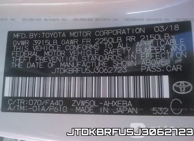 JTDKBRFU5J3062723 фото 10