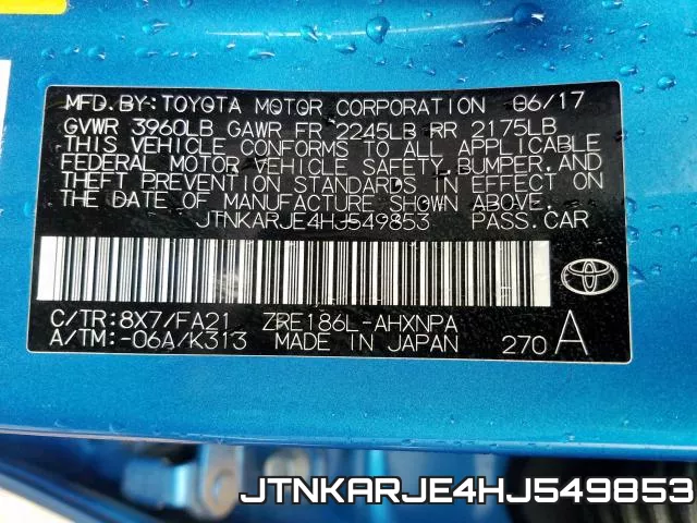JTNKARJE4HJ549853 фото 2