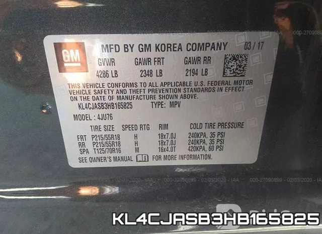 KL4CJASB3HB165825 фото 10