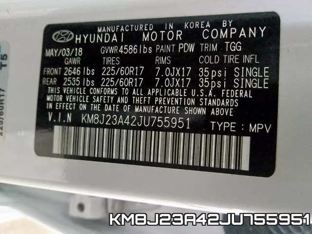 KM8J23A42JU755951 фото 2
