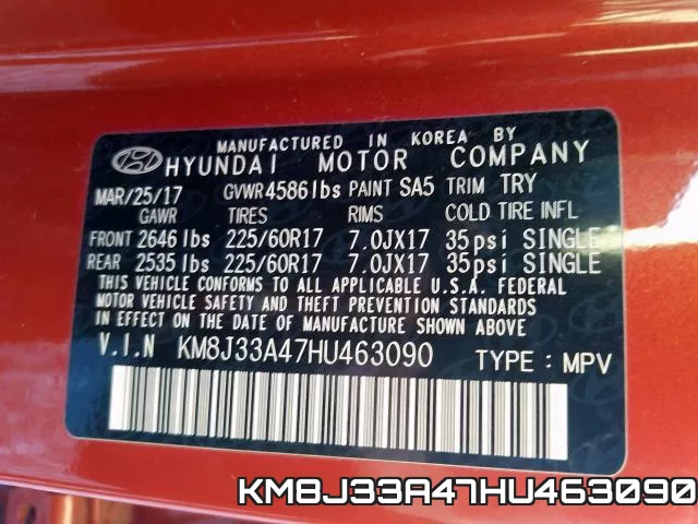 KM8J33A47HU463090 фото 2