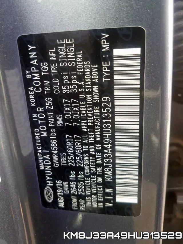 KM8J33A49HU313529 фото 2