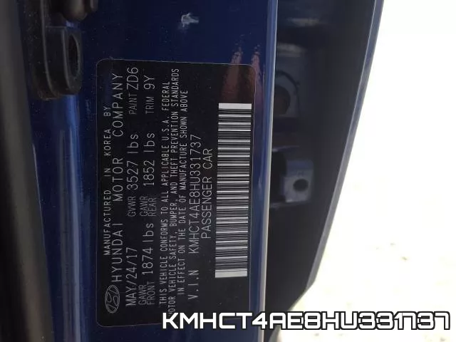 KMHCT4AE8HU331737 фото 2