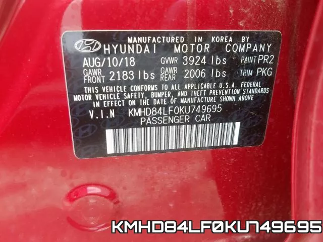 KMHD84LF0KU749695 фото 2