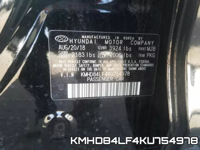KMHD84LF4KU754978 фото 2