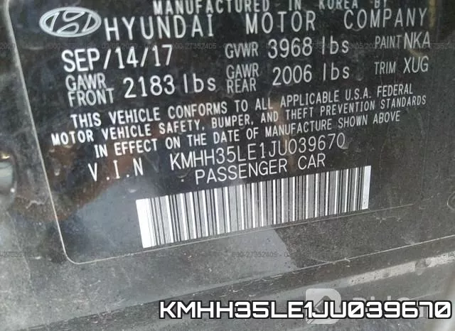 KMHH35LE1JU039670 фото 10