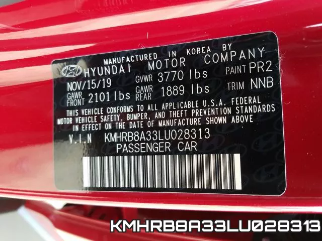 KMHRB8A33LU028313 фото 2