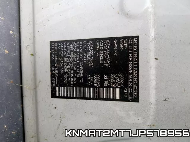KNMAT2MT7JP578956 фото 2