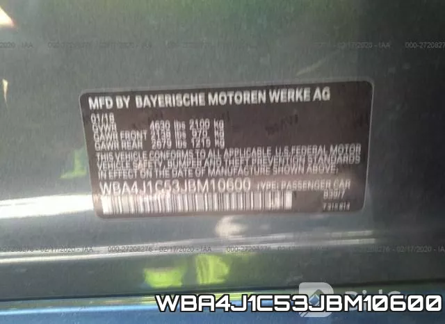 WBA4J1C53JBM10600 фото 10