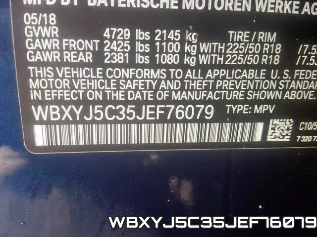 WBXYJ5C35JEF76079 фото 2