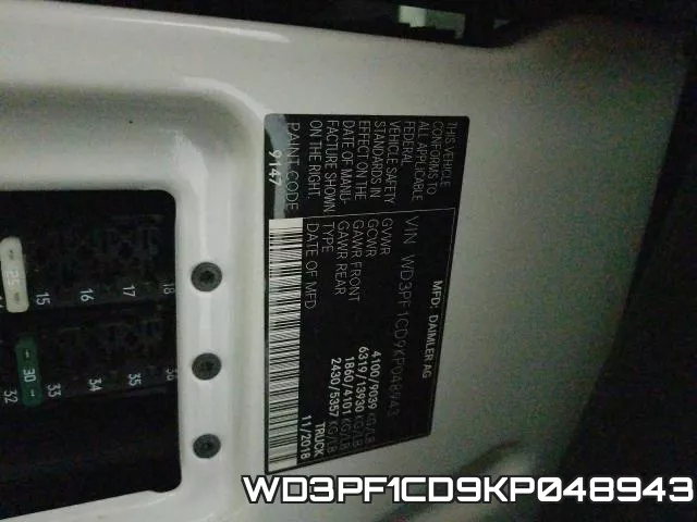WD3PF1CD9KP048943 фото 2